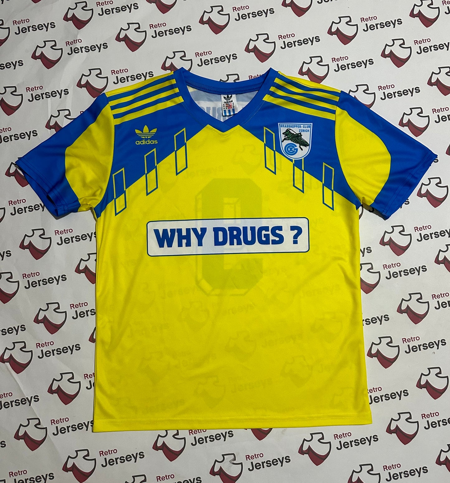 Grasshopper Club Zurich Shirt 1990-1991 Home - Retro Jerseys, Grasshopper Zürich Trikot