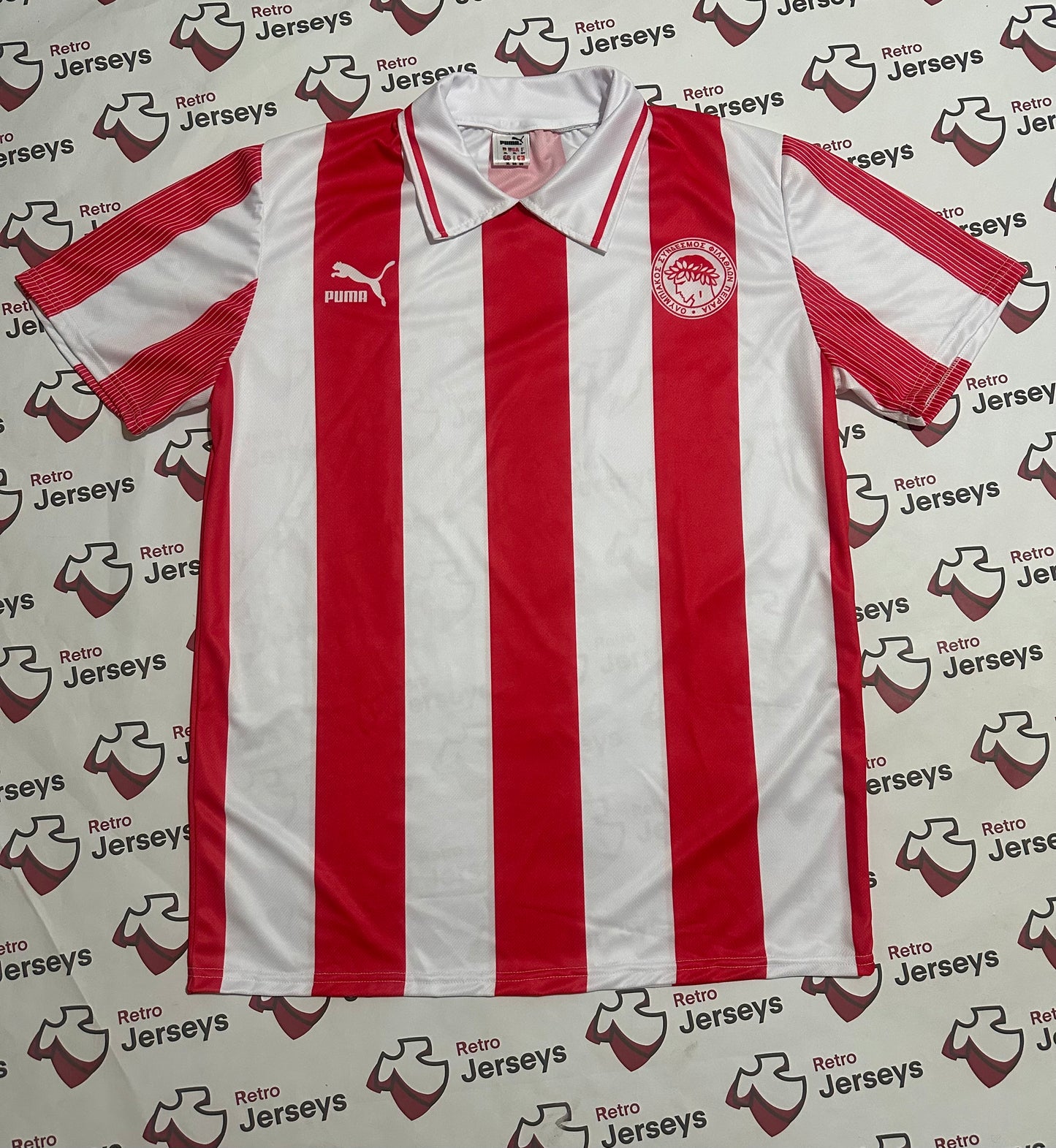 Olympiacos Piraeus Shirt 1995-1996 Home - Retro Jerseys, φανέλα Ολυμπιακός